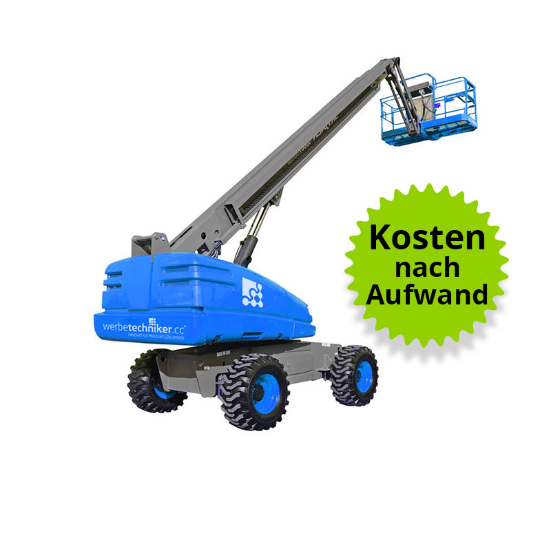 Arbeitsbühne - Kosten nach Aufwand