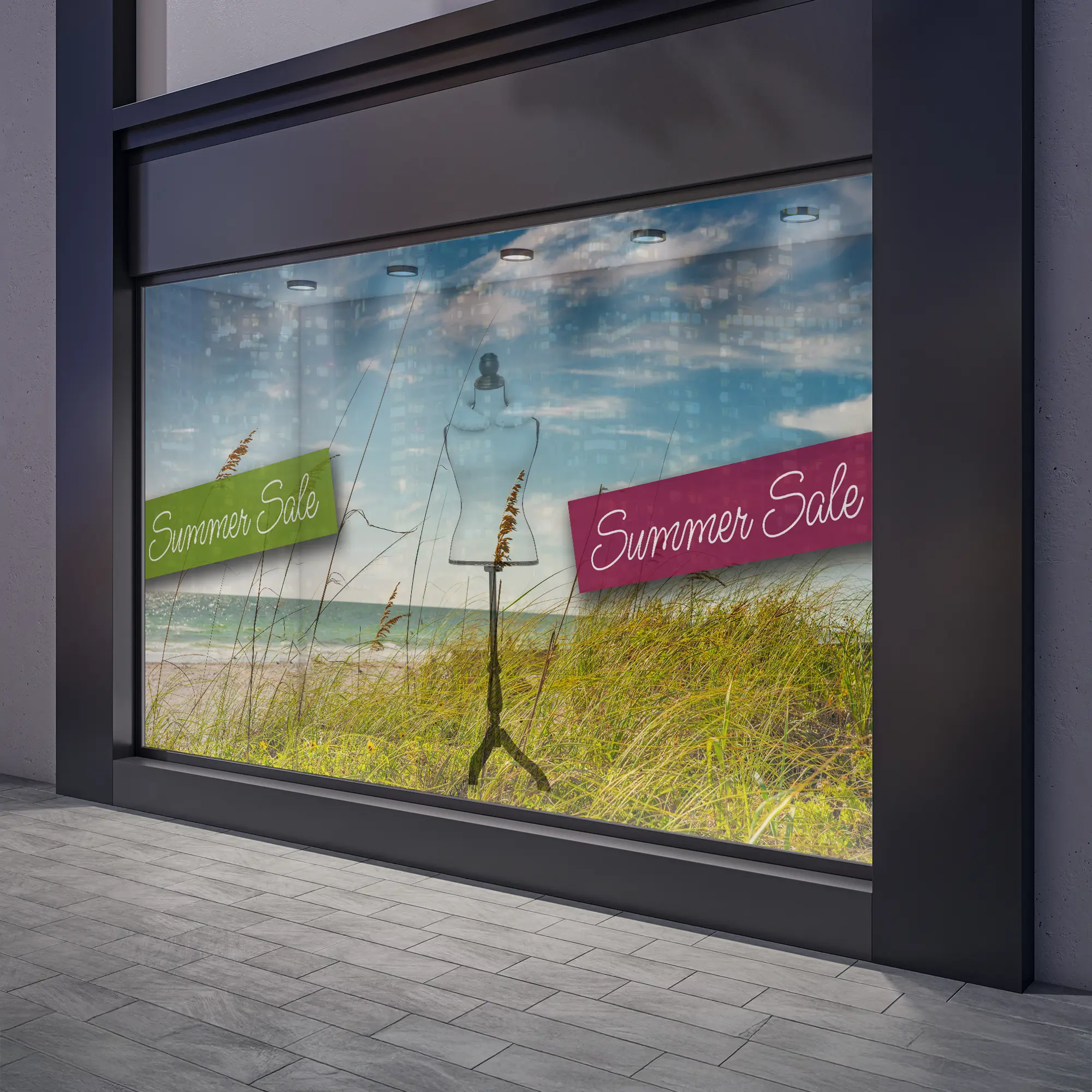 Aufkleber Lichtdurchlässig